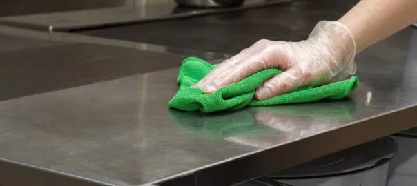 rutin för att rengöra ett restaurangkök